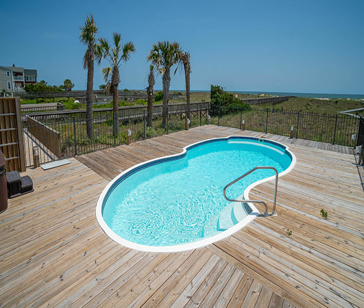 holden beach rentals with private pool