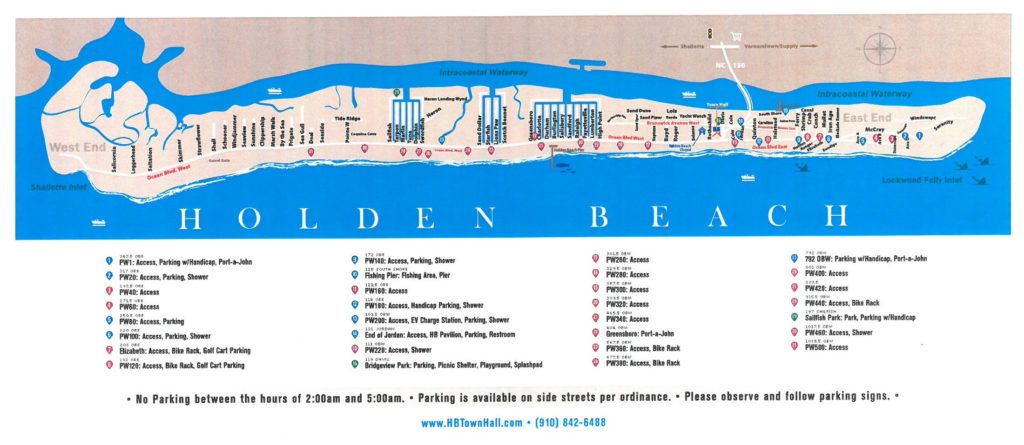 Holden Beach Island Map