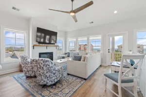interior of Oak Island rental