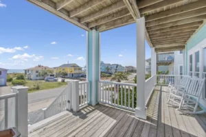 porch view from Holden Beach vacation rental