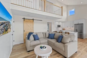 interior of Oak Island rental