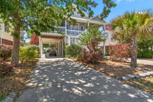 exterior of Oak Island vacation rental