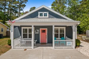 exterior of Oak Island vacation rental