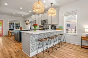interior of Oak Island vacation rental